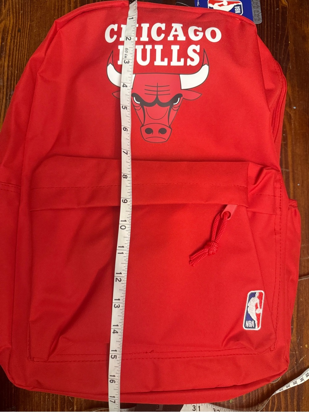 NBA Chicago Bulls Red Kids Backpack - Picture 6 of 6